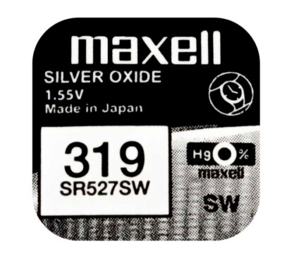 5 x Maxell 319 SR527SW SR64 615 SB-AE/DE 280-60 RW328 Uhren Batterie 1,55V 