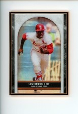 2020 TOPPS TRANSCENDENT HALL OF FAME LOU BROCK FRAMED ICONS #47 CARDINALS 49/50