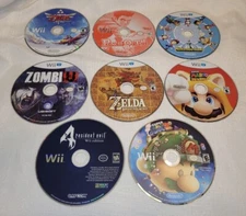 8 Nintendo Wii & Wii U Video Games Zelda Skyward Breath Mario 3d Punch Out Evil