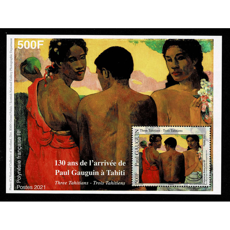 FR5382 - 2021 Polinesia Paul Gauguin a Tahiti - Pittura foglietto