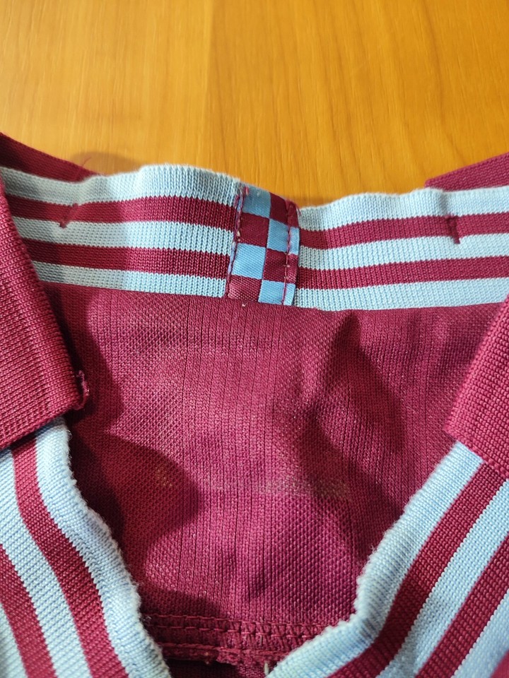 Maillot De Football Domicile Aston Villa 2013-2014 - Macron, Taille L Marron, Occasion Bon État