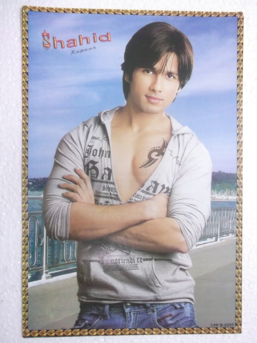 SHAHID KAPOOR Poster Bollywood unique lovely INDIA hindi filmstar