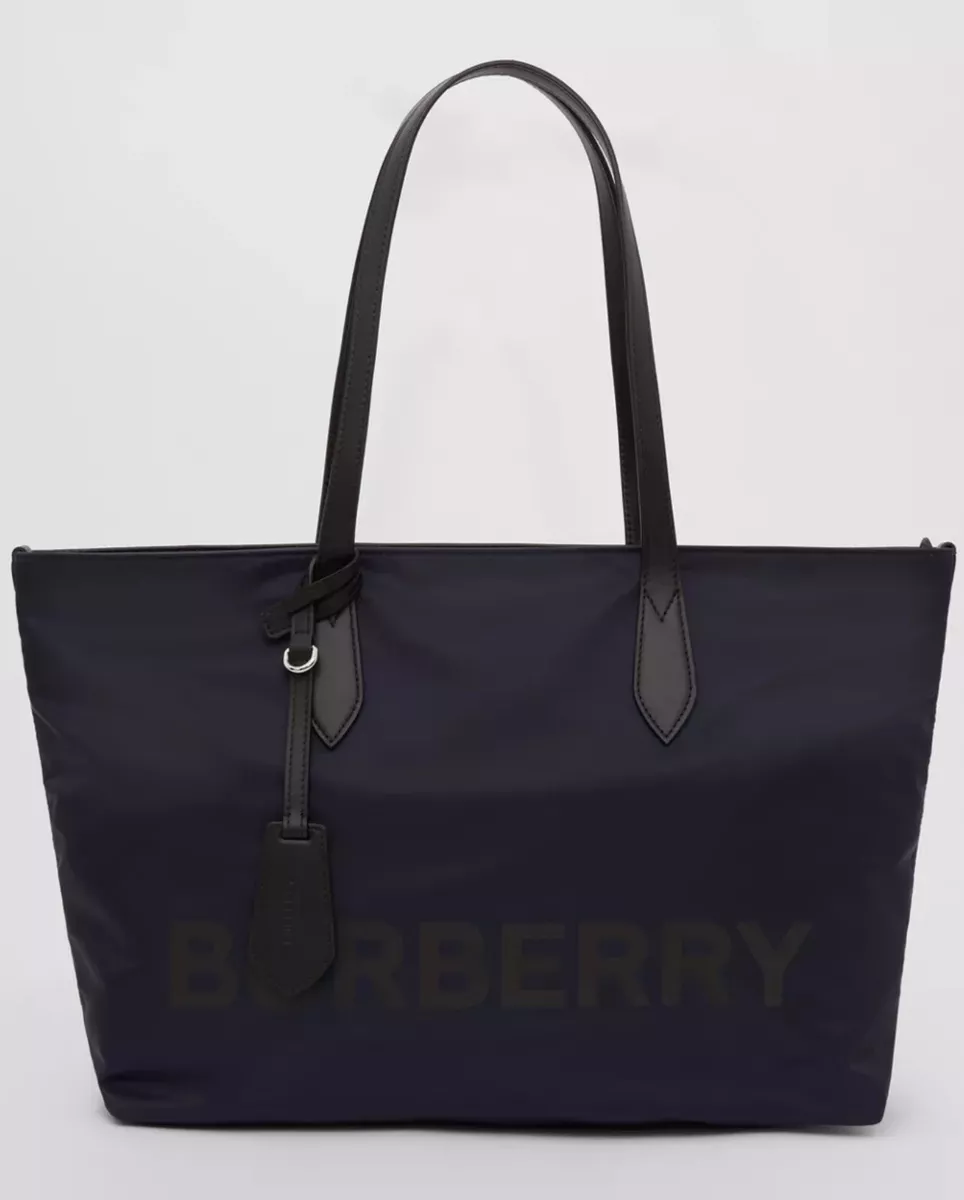 Black burberry tote bag hotsell