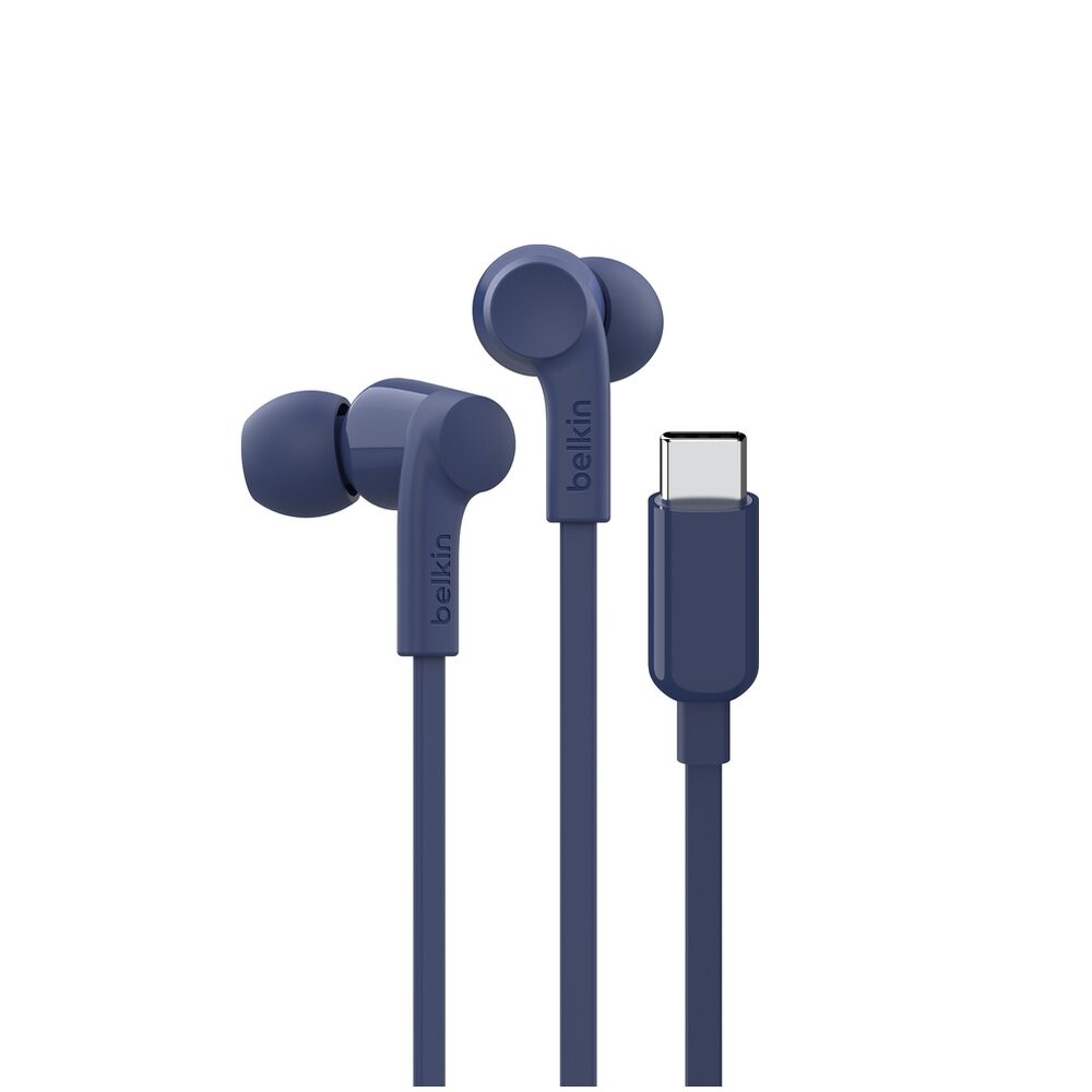 Belkin auricolare in-ear USB tipo-C blu per musica e uso quotidiano