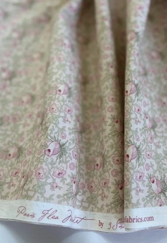 3 Sisters Paris Flea Market by Moda Cotton Quilt Fabric Pink 2.5 yds OOP SBTHY - product listing photo
