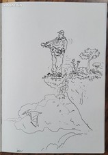 GEOF DARROW dessin original dedicace comics BD art sketch