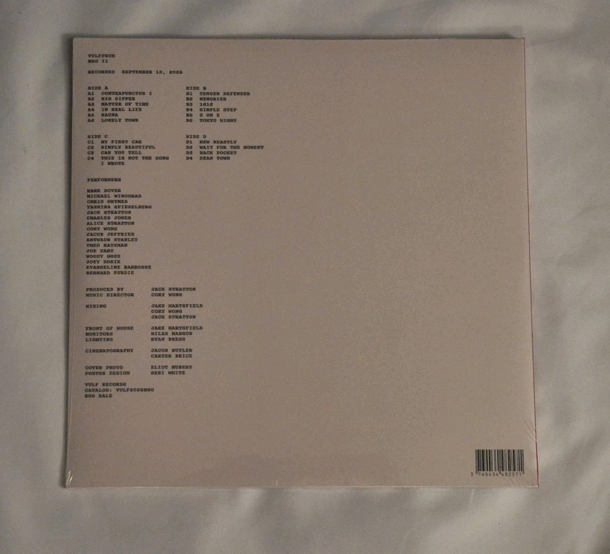 VULFPECK MSG II 2xLP Vinyl Record Live At Madison Square Garden II