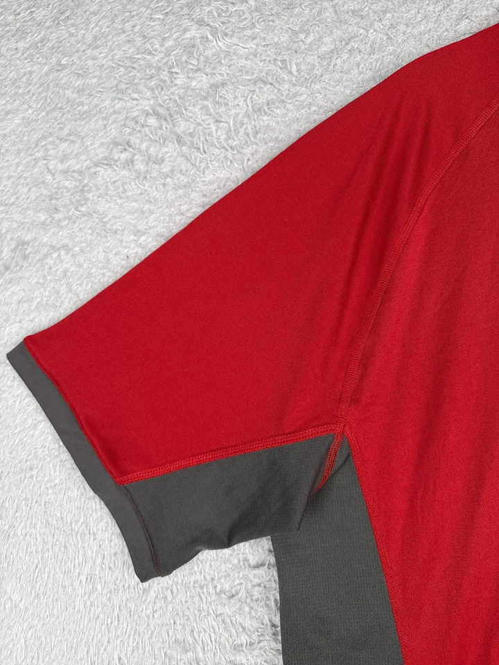 Camiseta de Ciclismo The North Face Adulto Extra Grande Roja 1/2 Cremallera 100% Poliéster LEER Foto 3 de 4