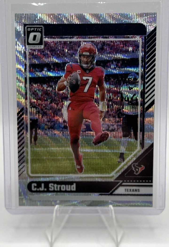 C.J. Stroud 2024 Panini Donruss Optic Football - Optic Wave /300 Card# 76