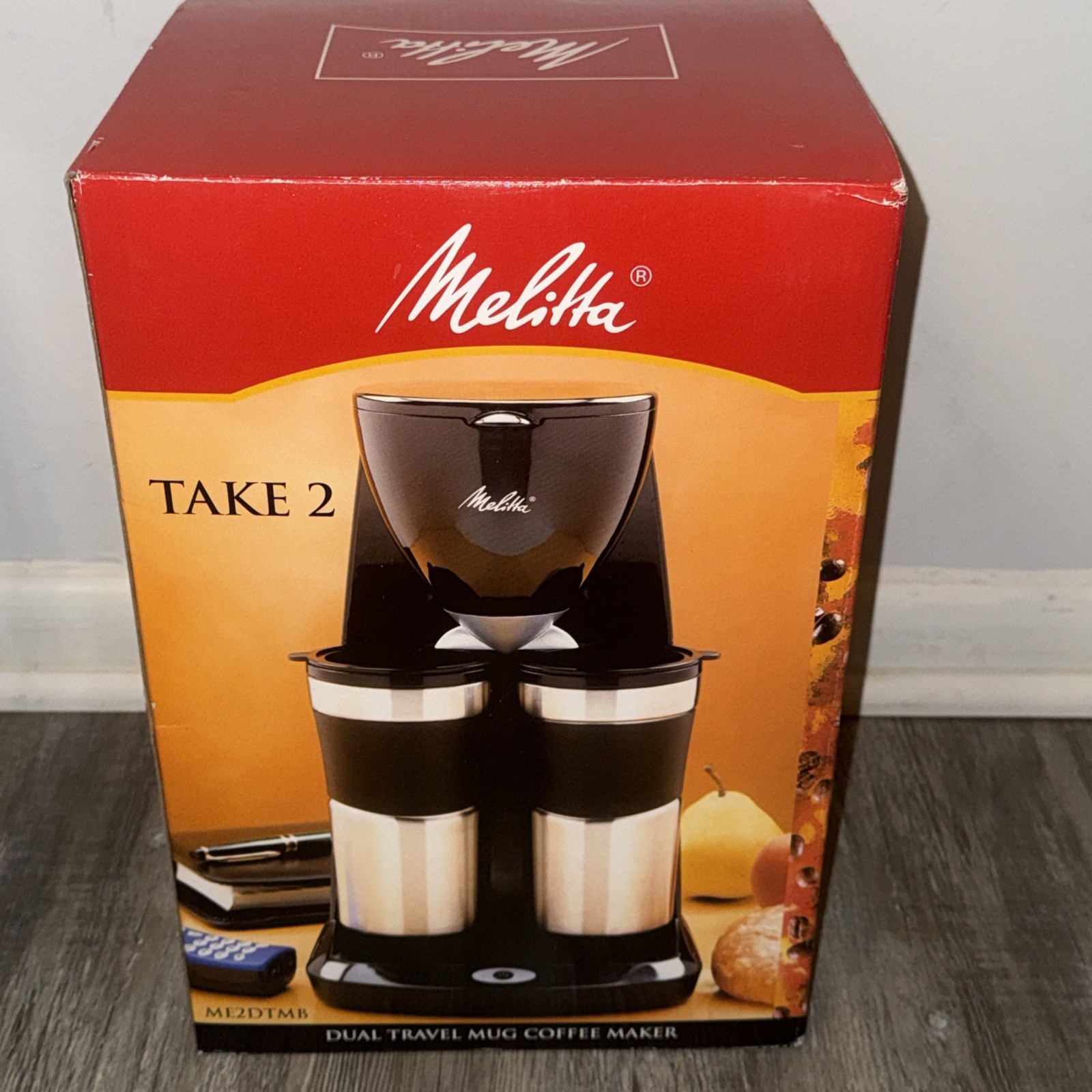 Melitta Take 2 Dual Stainless Steel Travel Drip Mug Coffee Maker (ME2TMB)