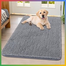 Dog Door Mat for Muddy Paws 40x32, Absorbs Moisture and Dirt Doormat