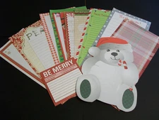 Mixed Lot Christmas List Note Pad Paper Pack 40pcs Junk Journal Supply