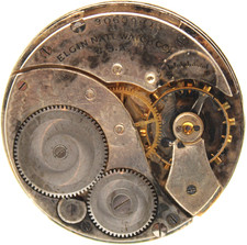 1928 ELGIN POCKET WATCH MOVEMENT 30609915 GRADE: 303 12s 7j JF3