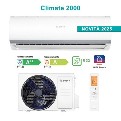 Bosch Climate 2000 CL2000 Set 35 WE Klimaanlage 12000 BTU 3,5Kw A++/A+ WiFi Read
