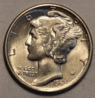 #2 Business Uncirculated++ to MS?? Nicer Low Mintage 1943 S Mercury Dime