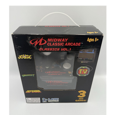 Midway Classic Arcade Classics Vol. 1 Microconsole, Composite RCA, Joust Gauntl 