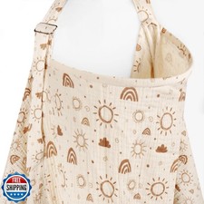 MEXXI Muslin Nursing Covers for Breastfeeding, Breastfeeding Cover with Arch