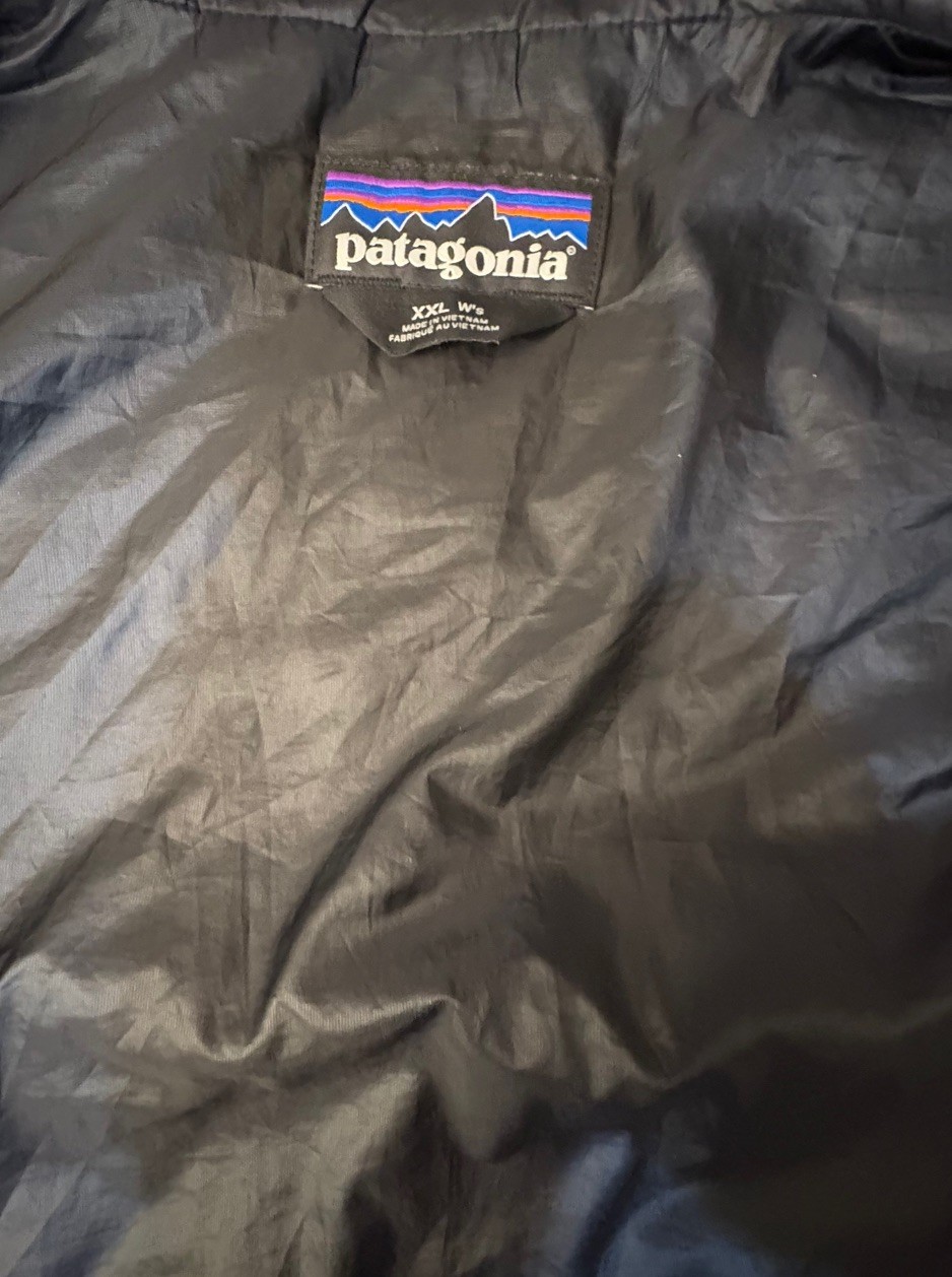 Patagonia Down Vest Zip Up Puffer Jacket Black Women's Size XXL thumbnail 3