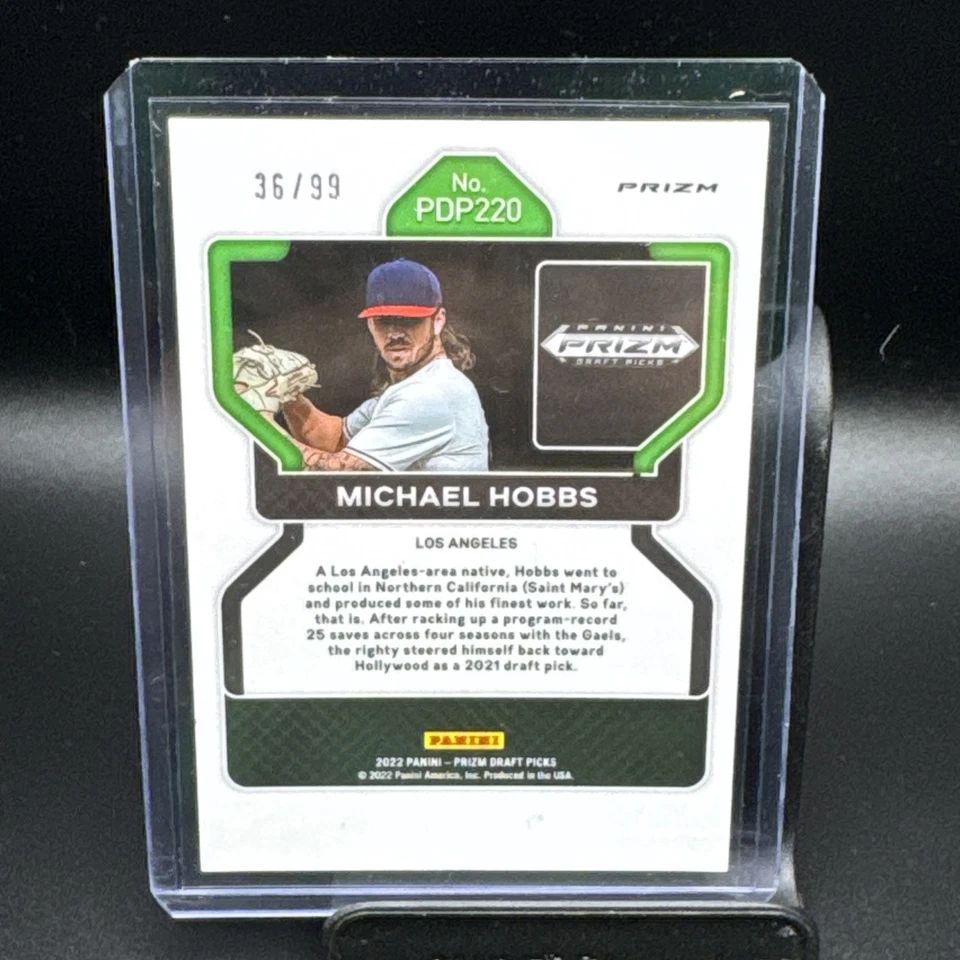 2022 Prizm Draft Picks Tiger Stripe Michael Hobbs.   /99 - Image 2 of 2