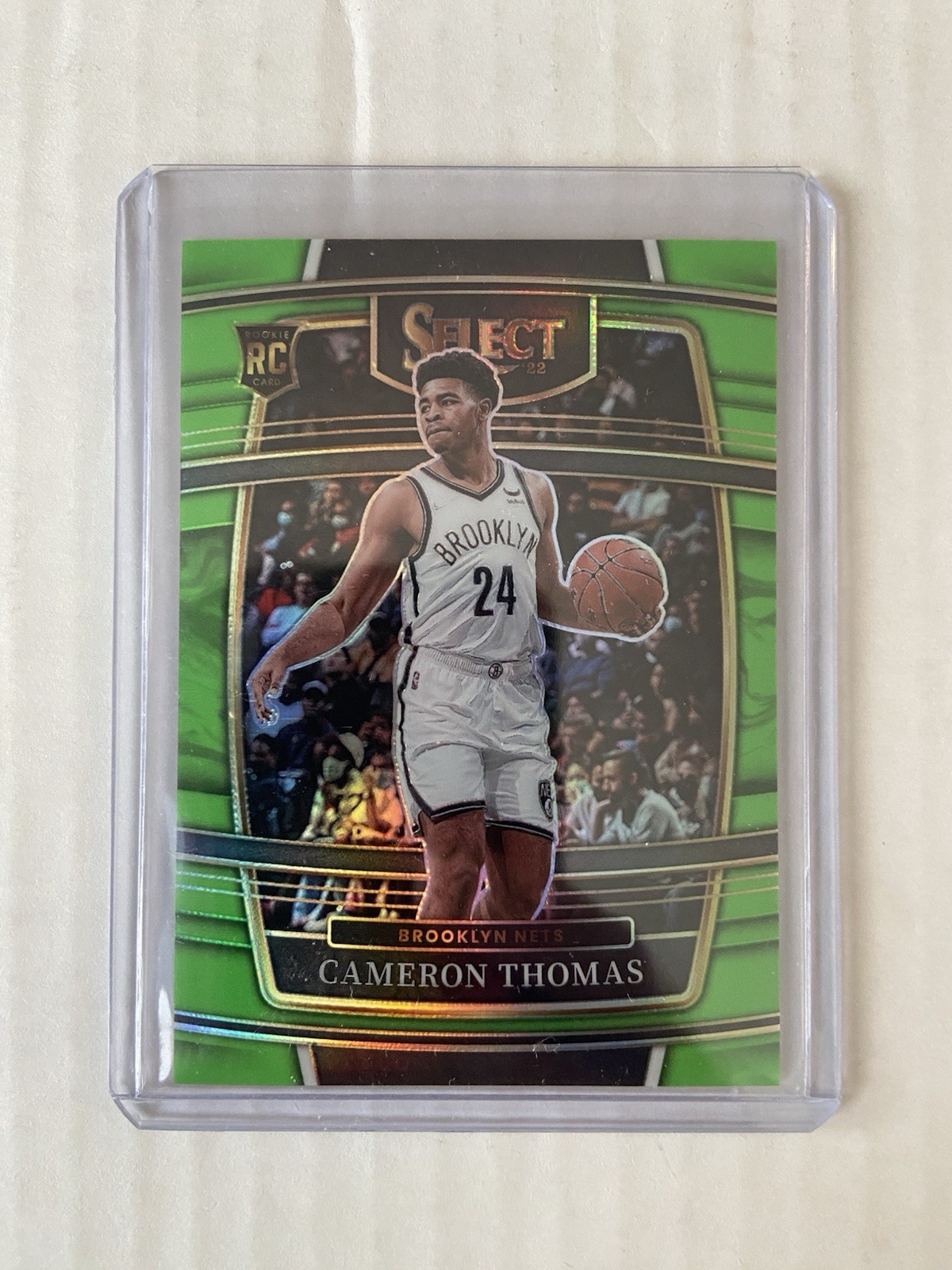 2021-22 Panini Select Cameron Thomas Concourse Neon Green Prizm /75 Rookie RC