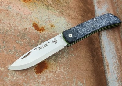 J&V Forester Companion TRF Slipjoint Taschenmesser 14C28N Stahl Carbon-Micarta