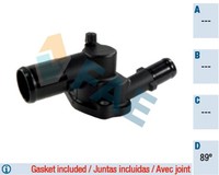 Fae Thermostat KüHlmittel 5321889 FüR Twingo Renault 1 Clio 3 BR0 CR0 Kangoo FC0
