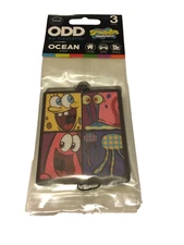 ODD Nickelodeon SpongeBob Home/Auto OCEAN Hanging Air Freshener 3 Pack NIP