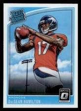 2018 Donruss Optic #150 DaeSean Hamilton Rookie Denver Broncos