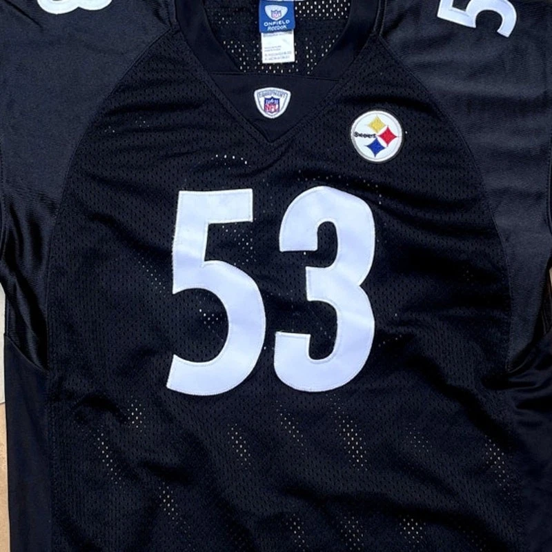 Camiseta deportiva Nike de fútbol americano de los Pittsburgh Steelers Maurkice Pouncey #53 juvenil talla XL Foto 3 de 4