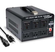LVYUAN 3000 Watt Voltage Converter Transformer Heavy Duty Step Up/Down. R7