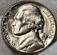 1956-D Jefferson Nickel GEM BU UNC From Original Roll ~ FAST FREE S&H ~ J-roll