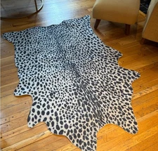 Ruggable Medium Fluffy Pile Faux Animal Hyde Washable Indoor Rug Cover AND Pad