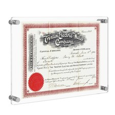 8.5x11 Clear Acrylic Wall Mount Floating Picture Frame A4 Letter Size Photo f...