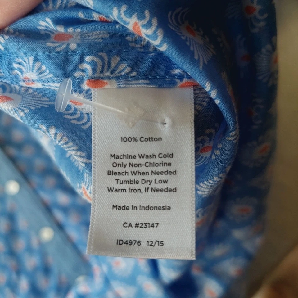 Blusa Camisa Talbots Diseño Azul Claro Botón Mujer Talla Grande Foto 2 de 4