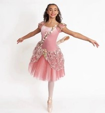 Weissman Dance Costume Girls Sz L Fairy Floral Ballet Tutu