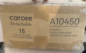 Carote Pots and Pans Set, Non Stick, 15pc Cookware Bakeware 