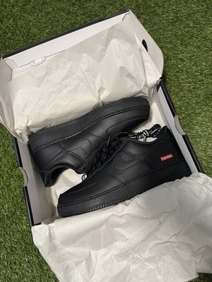 Supreme x Nike Air Force 1 Mid Black, Größe EU 42, US 8.5