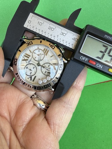 Chopard HAPPY DIAMOND 8489 acciaio inox fabbrica diamanti Hikl1500 - Foto 8 di 9