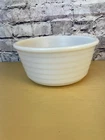 VTG Milk Glass Ribbed Mixing Bowl 9.25” X 4.5” Unbranded ( Nice )