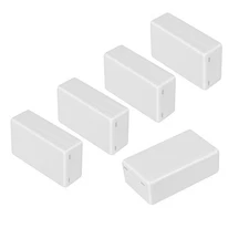 5 Pieces Project Box, 80 x 50 x 26 mm, ABS Plastic, White, Electronic Case