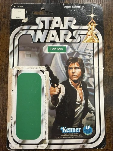 Star Wars Vintage Kenner Cardbacks-Han Solo, Stormtrooper, & Sand People-1977-78