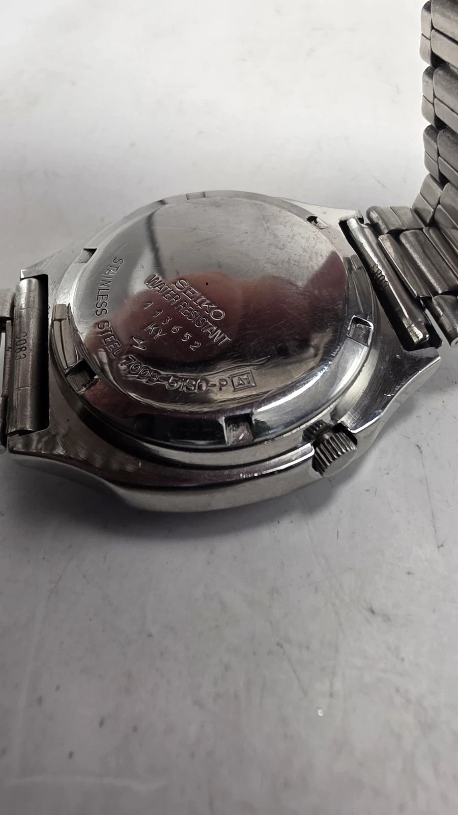 Vintage Seiko 7009 5130 Serviced Wristwatch Day-Date Automatic St. Steel Strap. image 6