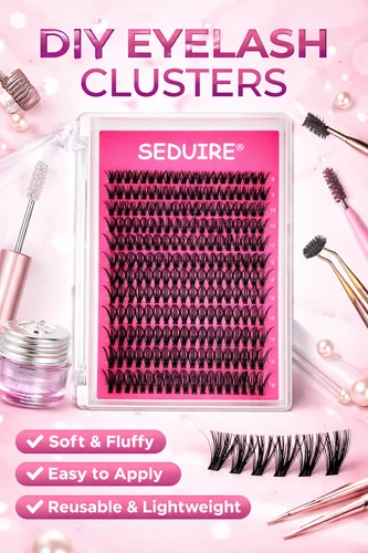 240Pcs DIY Lashes Cluster Eyelashes Individual Extensions Russian Volume Fan