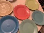 Fiestaware Dinner Plate 10.5" Homer Laughlin Fiesta Lot Of 6