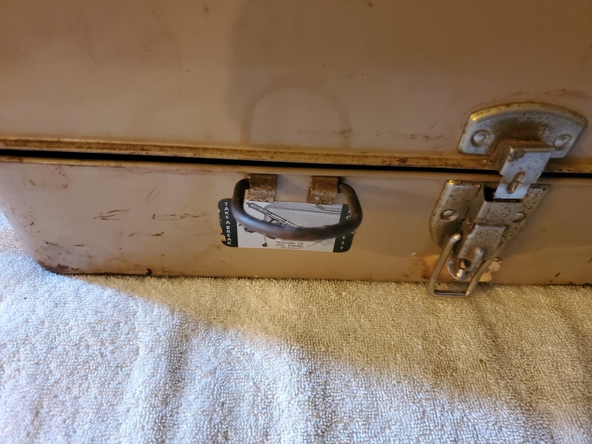 L2B 70s ボロ SCOVILL vintage Vintage Metal Liberty Quality #1876 Tackle Box 2 Drawer w
