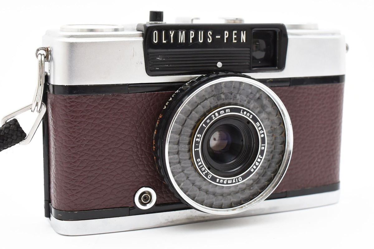 【美品】オリンパス OLYMPUS-PEN EE-3(4727858) Near Mint W/ Case ] OLYMPUS PEN EE-3 Brown Film Camera JAPAN