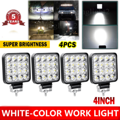 4X LED WORK LIGHTS fit Caterpillar Skid Steers Excavator Forklift Loader Light