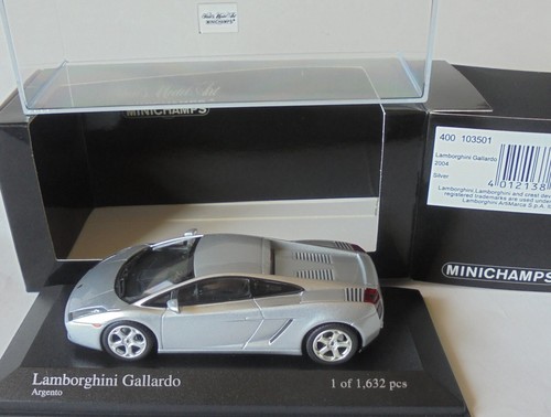 Lamborghini Gallardo Silver Minichamps 1/43 Diecast 1 of 1632 Limited