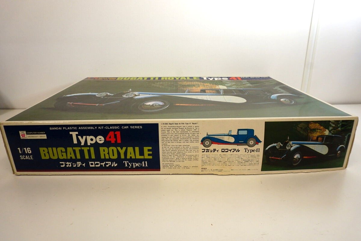 Bandai Bugatti Type 41 Coupe De Ville Royale 1:16 Scale