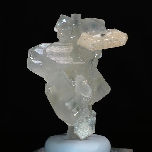 Columnar Quartz Chalcedony w/ Apophyllite & Stilbite natural crystal tree 262ct - Foto 3 di 7